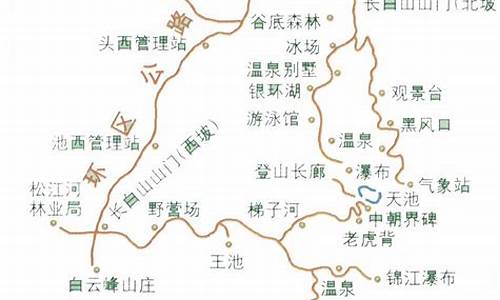 长白山旅游路线思维导图,去长白山旅游路线