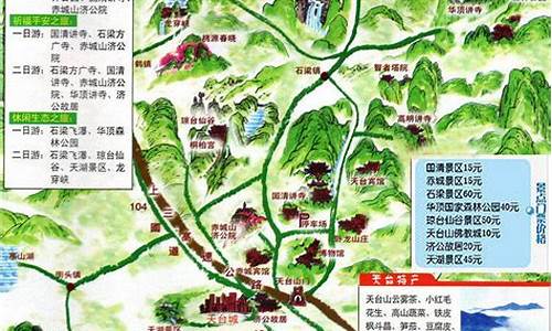 天台山旅游攻略路线图,天台山旅游攻略路线